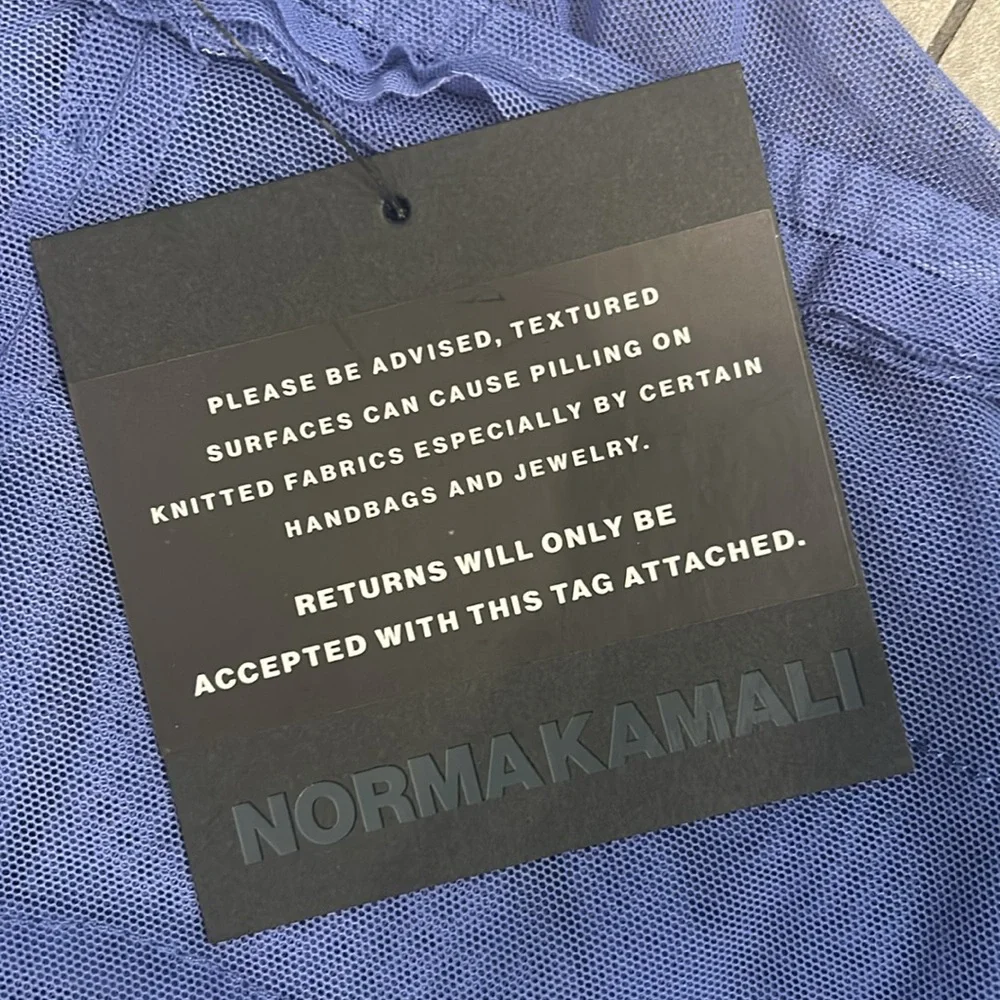 Norma Kamali Ruffle Skort in Blue - Picture 9 of 10